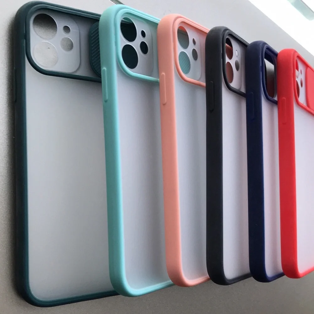 For iPhone 11 phone case with camera slider saver
